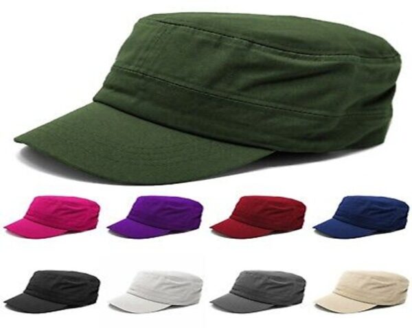 Army caps in eight colors