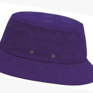 Purple UNISEX LINEN BUCKET SOLID HAT