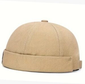CREAM DOCKER HAT HIP HOP SKULL CAP